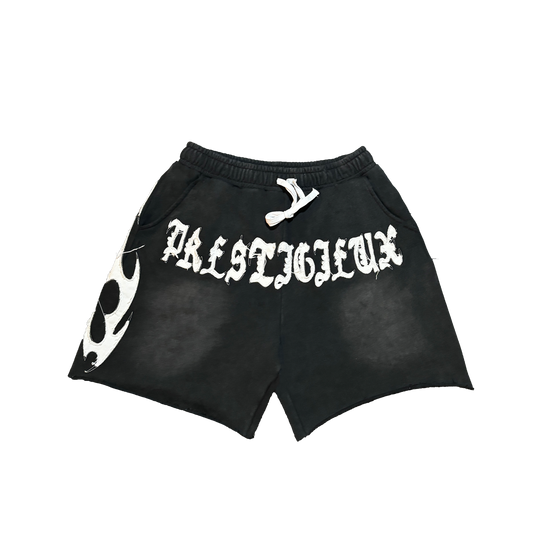 "Look Killa 2"Black Shorts